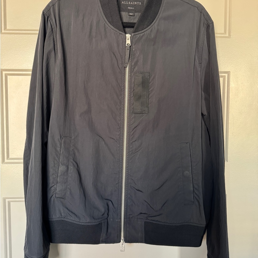All Saints Men's Black Nylon Jacket